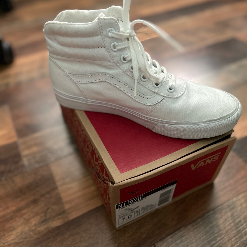 White high top vans